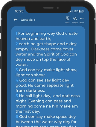 pidgin Bible App Screenshot - Verse Reading